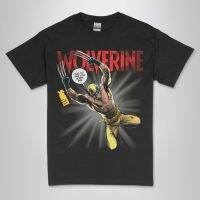 เสื้อยืดบุรุษคุณภาพเยี่ยม The X-Men Wolverine snikt! ภาพยนตร์คลาสสิกวินเทจภาพยนตร์แขนสั้นสีดำกราฟฟิคที