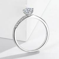 [COD] JZ606 Three-dimensional design suspension feeling 50 points new womens imitation diamond ring