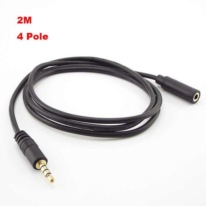 2023-stereo-3-5mm-4-pole-audio-male-to-female-jack-plug-aux-audio-cables-cord-extension-cable-cord-headphone-car-earphone