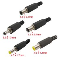 10Pcs 3.5 x 1.3mm 5.5 x 2.1mm 5.5 x 2.5mm 6.5 x 4.4mm DC Power Male Plug Jack Adapter Wire Charging Plug Electric Connector  Wires Leads Adapters