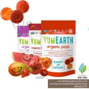 HCMKẹo Mút Trái Cây Hữu Cơ Yum Earth Organic Lollipops 40 Cây Túi Nguyên