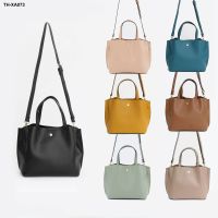 Japans lotte light fashionable PU inclined shoulder bag light leather pure color single shoulder bag shopping portable medium female bag printing