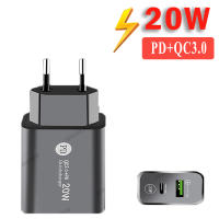 ♥100% ผลิตภัณฑ์ดั้งเดิม + Gratis Ongkir♥PD 20W เครื่องชาร์จ USB ชาร์จเร็ว QC 3.0 USB Type C ที่ชาร์จสำหรับไอโฟน14 13 Samsung Xiaomi 13 Hwawei โทรศัพท์มือถืออะแดปเตอร์ชาร์จในรถยนต์