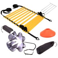 Speed and Agility Ladder Training Set Adjustable Resistance Parachute Set for Football Basketball Speed Agility Training Set