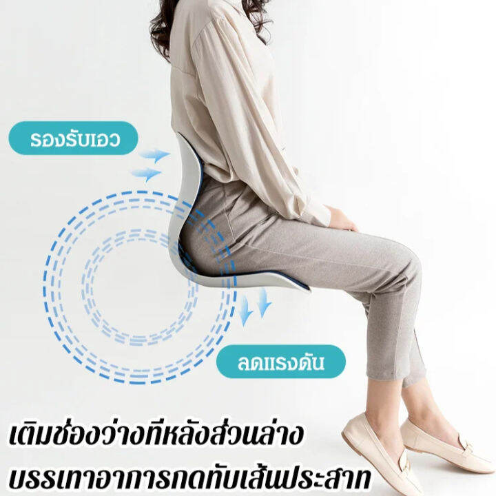 juscomart-เบาะรองนั่งเบาะพนักพิงสำนักงานพร้อมที่รองรับเอว