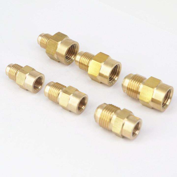 Flare Thread 7/16" 1/2" 5/8" UNF Male 1/8" 1/4 NPT Female Brass SAE