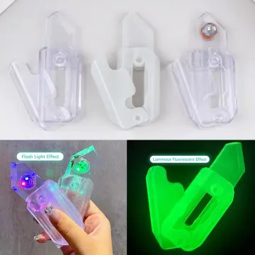 3 Printing Gravity Jump Led Flash Radish Knife Mini Model Push Card  Decompression Toy Student Prize Kid Gift