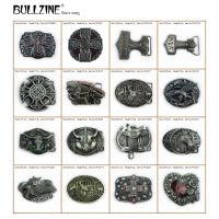 【CW】☜❄  Bullzine Wholesale zinc alloy  Mjolnir THORSHAMMER VIKING cross DEER belt buckle celtic motor eagle horse saddle