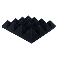 24Pcs 25X25X5Cm Studio Acoustic Soundproof Foam Pyramid Noise Insulation Sound Absorption Treatment Panels