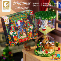 ตัวต่อ SD605027 นาฬิกาทรายคริสมาสต์สโนเเมน Christmas Bouquet