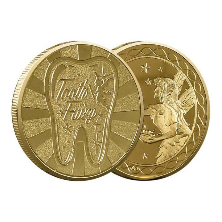 Commemorative Coins Fairy Money Collectible Gold Plated Souvenir Coin ...