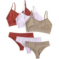 〖Gesh department store〗Women Bra Set Lingerie Bralette Sexy G String Low Waist Panties Comfort Brassiere Tops Female Seamless Underwear Sets Intimates