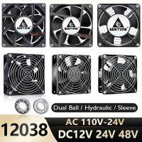 【YD】 Gdstime 120mm 12CM 12038 Cooling x 38mm Computer 12V 24V 48V 110V 115V 220V 240V Cooler