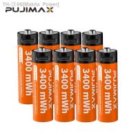 PUJIMAX AA 1.5V 3400mWh Rechargeable Lithium Batteries Type-C Port Charging Line Li-ion Battery For Remote Control Mouse Toy (hot sell) Makita Power