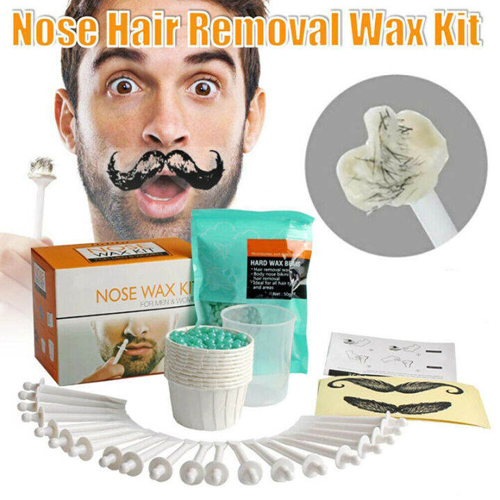 BEAUTYBIGBANG Nose Ear Hair Removal Wax Kit Sticks Easy Men Unisex