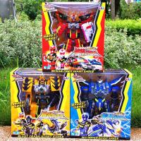 ทีมต่อสู้ยักษ์ 3 รุ่นดีลักซ์ Burst Rotating Charge King Super Rescue King Combo หุ่นยนต์แปลงร่าง