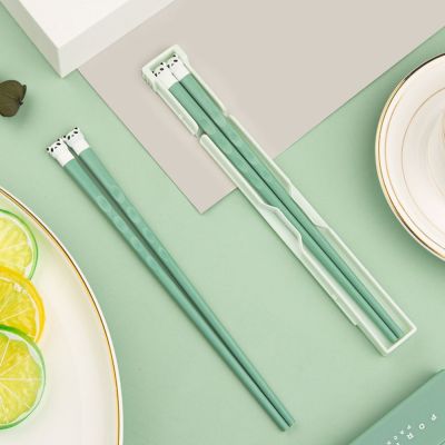 Tableware Accessories Camping Reusable Plastic Food Sticks For Sushi Bento With Portable Box Chopsticks