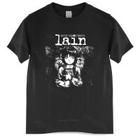 New Arrival Mens T Shirt In Srie Experiments Lain Tshirt Man Cotton Japan Manga Iwakura Tshirts Gildan