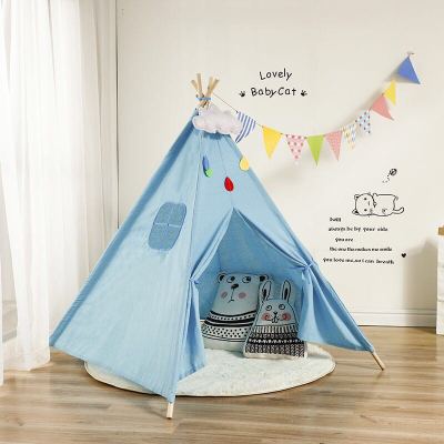 Indoor Playhouse Toy Teepee Play Tent for Kids Toddlers with Carry Case Foldable Childrens Playhouse