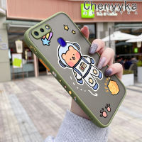 เคส Chenyyka สำหรับ OPPO R15 R15 Pro เคส R17แฟชั่นลายหมีมีน้ำค้างแข็งโปร่งใสด้านข้างแบบแข็งปกป้องกล้องปลอกซิลิโคนเคสนิ่ม