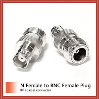 1PC ใหม่ N แจ็คตัวเมียเป็น BNC แจ็คตัวเมีย RF COAX อะแดปเตอร์แปลงตรง Nickelplated ขายส่ง