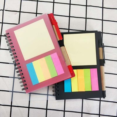 WEARE ไดอารี่ หลายชั้น พร้อมกระดาษโน้ต ปก PP กระดาษโน๊ตฉลาก เครื่องเขียน สมุดบัญชีมือ Binder Notebook Notepad ผู้วางแผนวาระ