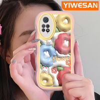 YIWESAN เคสสำหรับ Xiaomi Redmi โน๊ต11 Pro 5G Note 11e Pro,เคสลายดอกไม้3D แฟชั่นลายคลื่นสีสันสดใสเคสโทรศัพท์แบบใสป้องกันเลนส์กล้องเคสนิ่มโปร่งใสกรอบซิลิโคนกันกระแทก