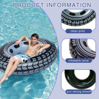 1 Pc Tire Pvc Swimming Ring Adult Children Thickened Swimming Ring Inflatable Water Supplies Life Buoy