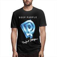 Hot sale The deep purple band graphic Mens 100% Cotton Round Neck Short Sleeve T-Shirt  Adult clothes