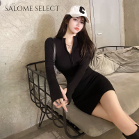 SALOME SELECT ชุดเดรสผู้หญิง เสื้อผ้าผญสวยๆ เดรส ทันสมัย ชิค คลาสสิค แฟชั่น WLQ2393HHC 41Z231013