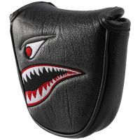 1Pc PU Leather with Embroidery Magnet Golf Mallet Putter Head Cover Golf Club Putter Headcovers