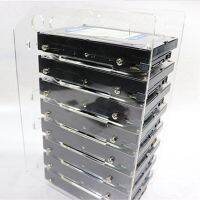 2pcs 3.5 Inch HDD Hard Drive Cage 8X3.5 Inch HDD Cage Rack DIY Hard Disk Case for BTC Mining Computer Storage Expansion