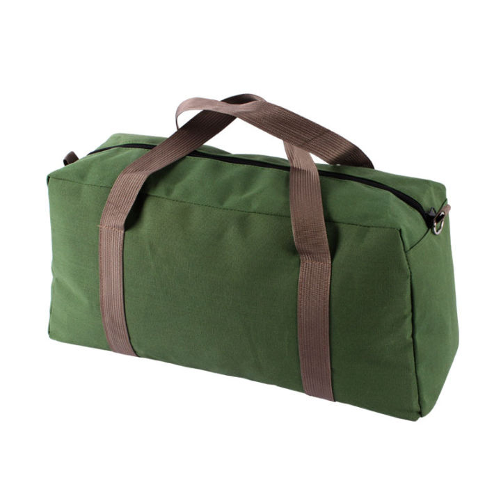 กระเป๋าผ้าใบแบบพกพาชุดผ้าใบกระเป๋าผ้าใบกระเป๋าเครื่องมือแบบหนากระเป๋าเก็บของกลางแจ้ง