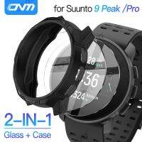 Case + Tempered Glass for Suunto 9 Peak / Pro 9H Premium Screen Protector &amp; Bumper Protective Cover for Suunto 9 Peak Accessoroy Cables