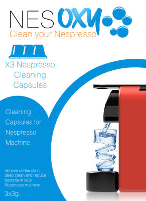 NesOxy Nespresso ชุดทำความสะอาดเครื่อง Nespresso Cleaning Capsules & Descaler