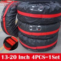 【cw】 1PC、4PCS Car Spare Tire Cover Case Polyester Auto Wheel Tire Storage Bags Vehicle Tyre Accessories Dust-proof Protector Styling