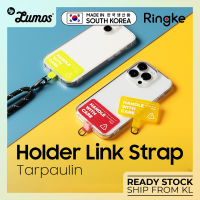 Ringke HOLDER LINK Strap TARPAULIN พร้อมอุปกรณ์อัจฉริยะ สายคล้องโทรศัพท์ สากล ปรับได้ สายคล้องคอเปิดประทุน dbe