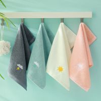 ❁✣۩ Pure Cotton Children Skin-friendly Soft Towel Cartoon Weather Cloud Absorbent Baby Wash Face Towel Child Washing Products25X45cm