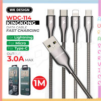 Wk WDC-114 King Kong pro charger สายชาร์จ ชาร์จเร็ว สายสปริง fast charging 3A สินค้าพร้อมส่ง ของแท้100% Auraservice