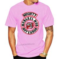 ใหม่ Casual T เสื้อ Mongrel Mob MC พิมพ์กราฟิกผู้ชายรอบคอเสื้อสีดำขนาด S-4XL