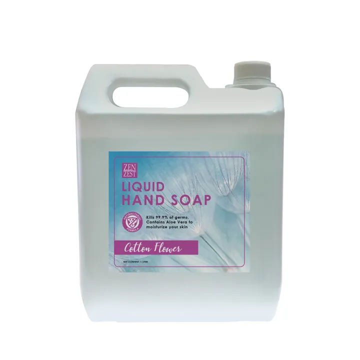 Zen Zest Liquid Hand Soap 4L Cotton Flower Lazada PH