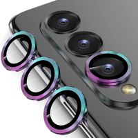 Metal Ring Tempered Glass Camera Lens Protector Case for Samsung Galaxy Z Fold 5 4 Z Flip 4 ZFold ZFlip Fold4 Flip5 Back Cover