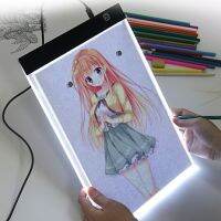 RECLA A4 แผ่นสำเนาภาพวาด LED หรี่แสงได้3ระดับ แอลอีดี กระดานวาดภาพวาด โต๊ะคัดลอก LED อะคริลิค แผ่นลอกลายสำหรับวาดภาพ A4 ภาพวาดเพื่อการศึกษา