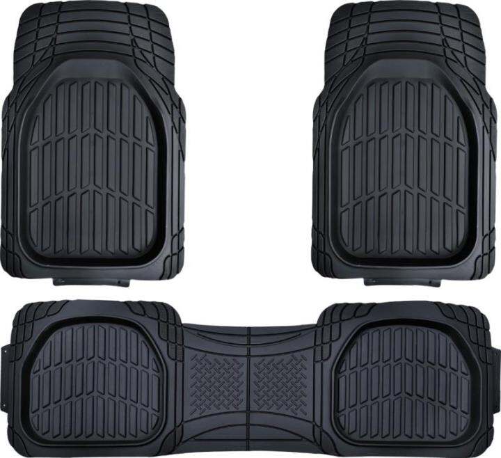 Roadgear Universal Non Slip Car Mats RG1861 [Black/Grey] Lazada