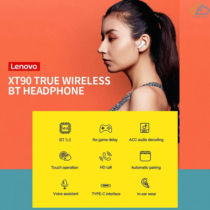 lenovo-หูฟังบลูทูธ-หูฟังไร้สาย-รุ่น-xt90-bluetooth5-0-หูฟังเล่นเกมส์