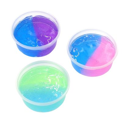 【CW】 Colorful Fluffy Foam Clay Soft Cotton Air Dry Lizun Charms Plasticine Antistress Kids