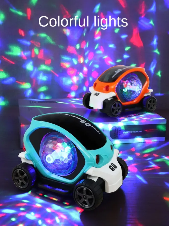 Carro giratório de 360 ​​graus, sistema de energia poderoso super longa  duração iluminação LED RC carro de brinquedo acrobacias extravagantes para  exterior para meninos(vermelho) : : Brinquedos e Jogos