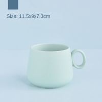 Yingke ถ้วยชาสำนักงานที่สร้างสรรค์ Tazas De Ceramica Creativas แก้วกาแฟเครื่องเคลือบแข็งแรงสีพาสเทลถ้วยร้านกาแฟถ้วยแก้วน้ำชาน่ารัก