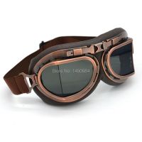 ✾㍿ Evomosa Vintage WWII Pilot Flying Goggles แว่นตากีฬากลางแจ้งแว่นตาสำหรับ Motocross รถจักรยานยนต์ Dirt Bike ATV