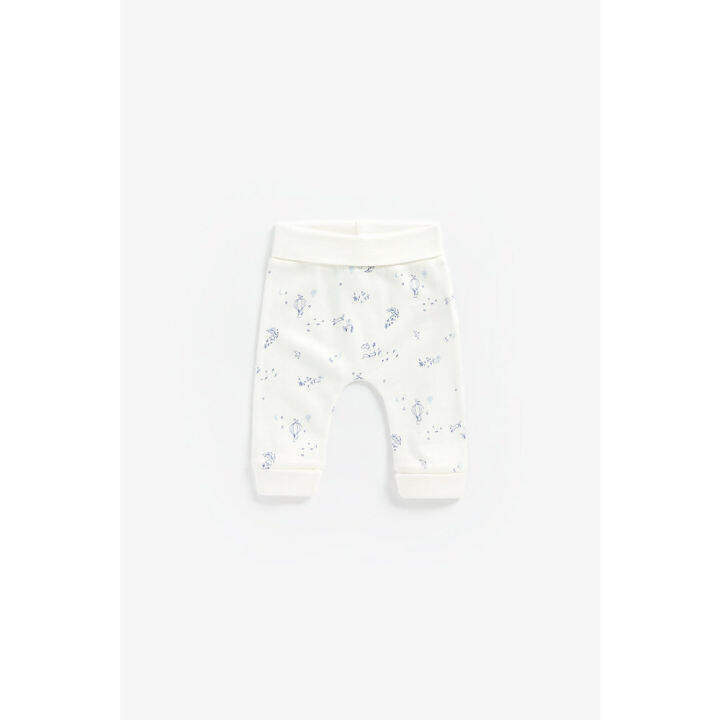 กางเกงจ๊อกเกอร์เด็กทารก-mothercare-balloon-and-striped-organic-cotton-joggers-2-pack-za272